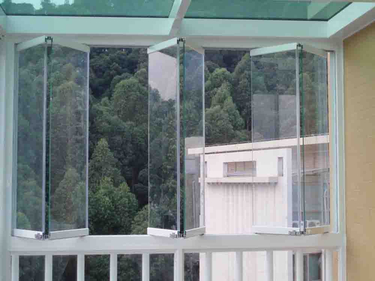 Frameless Folding Glass Windows